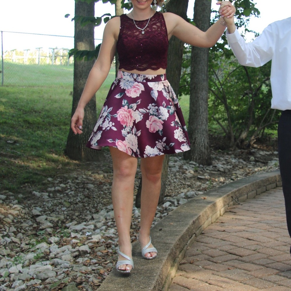 Two-piece homecoming dress